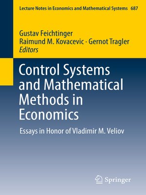 cover image of Control Systems and Mathematical Methods in Economics